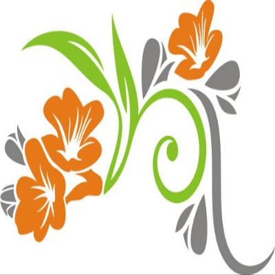 Indigos UG Wall Decal for Living Room – DF344 Colorful Beautiful Flowers, 40 x 23 cm