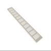 White-Coated Aluminum Ventilation Grille 80 x 500 mm view 1