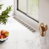 White-Coated Aluminum Ventilation Grille 80 x 500 mm view 2