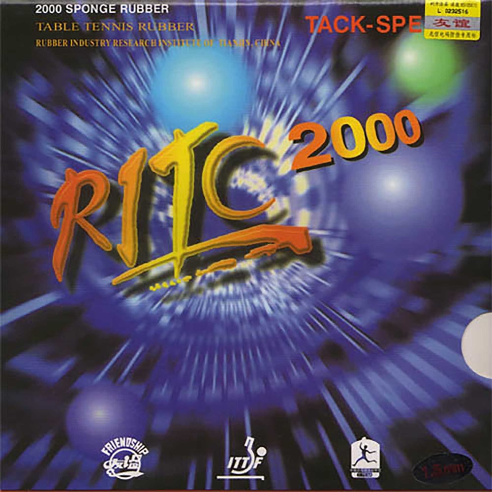 Friendship RITC 2000 Table Tennis Rubber, Red, 1.5 mm