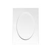 Oval Aperture A6 Cards, White (5-Pack) view 2
