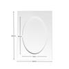 Oval Aperture A6 Cards, White (5-Pack) view 4