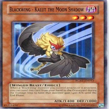 YU-GI-OH! - Blackwing - Kalut the Moon Shadow (RGBT-EN012) - Raging Battle - Unlimited Edition - Common
