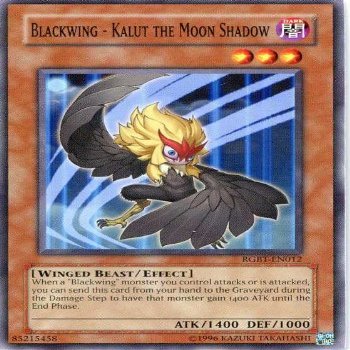 YU-GI-OH! - Blackwing - Kalut the Moon Shadow (RGBT-EN012) - Raging Battle - Unlimited Edition - Common