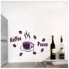 Samunshi Coffee Break Wall Decal for Kitchen, 30 x 16.7 cm, White view 1