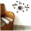 Samunshi Coffee Break Wall Decal for Kitchen, 30 x 16.7 cm, White view 2