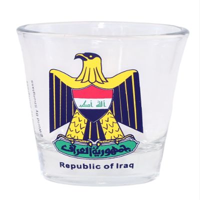 Iraq Coat of Arms Shot Glass by World By Shotglass
