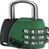 ABUS 535147 155/20 Combination Padlock with Resettable Code, Green view 1