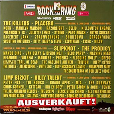 Rock am Ring & Park – Full Poster, Rock am Ring 2009 Concert Poster | Premium Poster | DIN A1