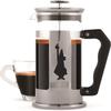 Bialetti Preziosa French Press, Stainless Steel and Borosilicate Glass, Dishwasher-Safe, 1 L, 8 Cups, Silver view 1