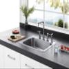 Kingston Brass Gourmetier GKTS2522 22-Gauge 4-Hole Self-Rimming Single-Bowl Stainless Steel Kitchen Sink, Brushed Stainless Steel view 4