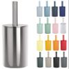 Spirella NYO Toilet Brush with Hygienic Stainless Steel Holder, Silver view 1