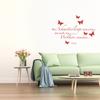 WANDKINGS Wall Decal “Those Who Hear Butterflies Laughing Know How Clouds Taste” (Novalis), 100 x 68 cm, Dark Red view 2