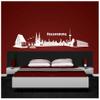 Samunshi Regensburg Skyline Wall Decal 70 x 14.4 cm, Brown view 3