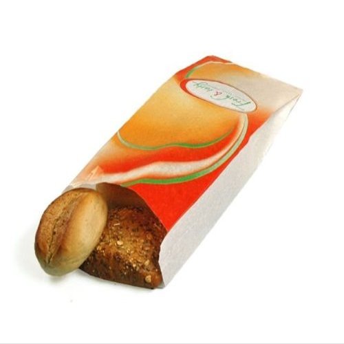 www.to-go-verpackungen.de Fold-Top Bread Bags “Fresh & Tasty,” 200 x 70 x 470 mm, 1,000 Count, Disposable, Paper, Orange, for Up to 10 Bread Rolls, 100% Recyclable