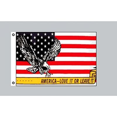 Everflag Flag 90 x 150 cm: USA – America: Love It or Leave It