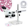 3.5X–90X Stereo Zoom Microscope with Boom Stand and 80-LED Light view 1