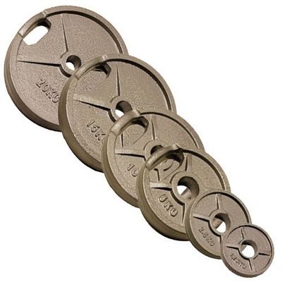 POWER EXTREME Cast-Iron Weight Plate, 51 mm, Grip Holes, 20 kg