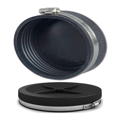 AquaForte PVC Elastomer Flexible End Cap 50 mm, Clamping Range 50–44 mm