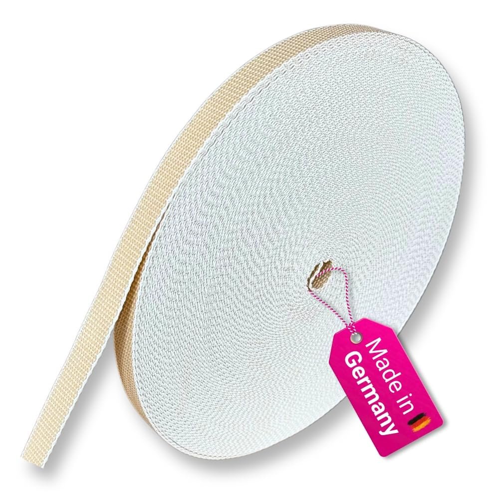 Roller Shutter Strap, 23 mm Wide, Beige, 50 m Roll