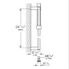 GROHE Euphoria Cube+ Hand Shower, 1 Spray Pattern, Shower Rail view 2