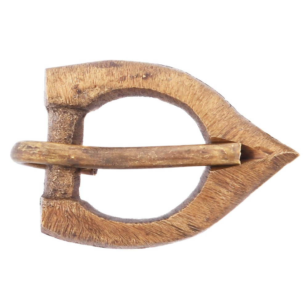 Battle-Merchant Medieval Brass Buckle, DIY, Approx. 15 mm, No. 18