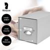 Rössler SOHO CD Drawer Storage Box, Organizer with Drawer, 143 x 158 x 261 mm, 1 pc., Gray | Stone view 3