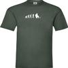 ShirtInStyle Evolution Fishing Hunter Evo Kultstyle T-Shirt, Green, XL view 1