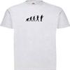 ShirtInStyle Evolution Fishing T-Shirt, Ash Gray, XXL view 1