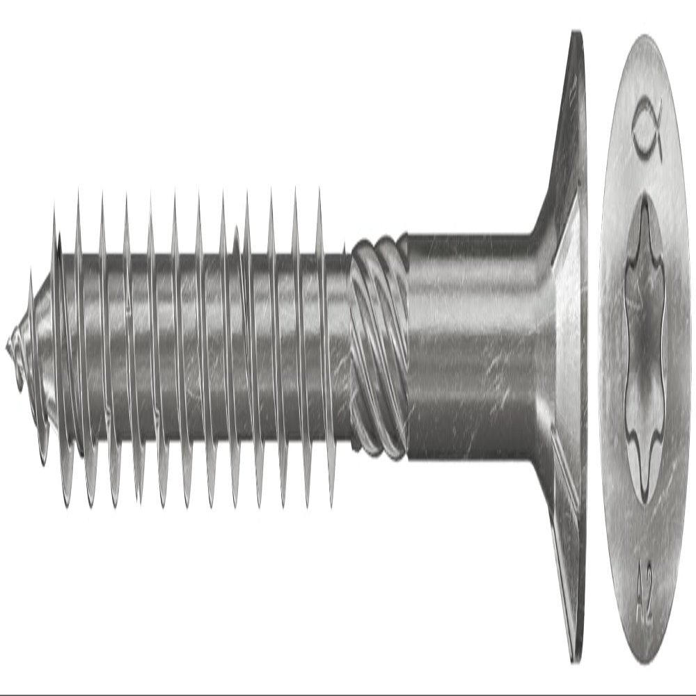 Fischer Power-Fast FPF-Wt 6.0 x 100 A2P Wood Construction Screws with Partial Thread and Washer Head, 100 Pack