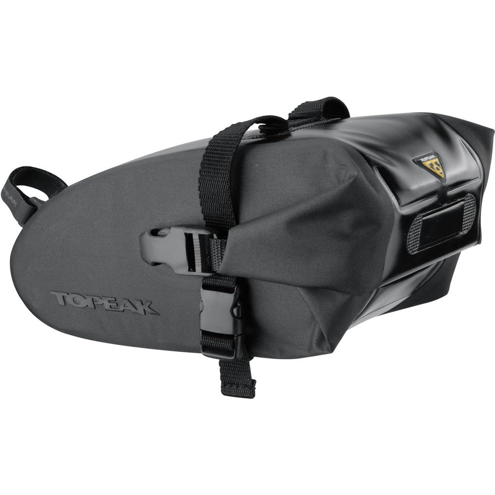 Topeak Wedge DryBag Saddle Bag, Strap Mount, Black, 23 x 11 x 13 cm, 1.5 L, TT9819B