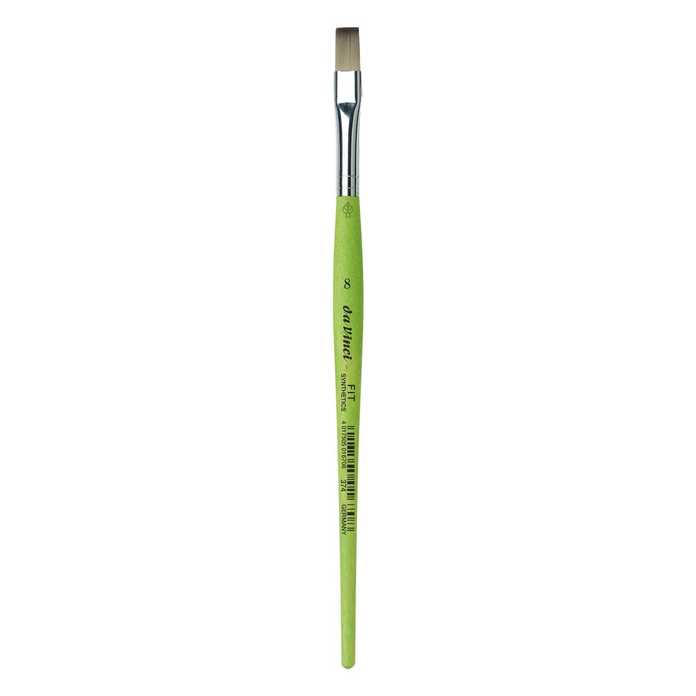 da Vinci FIT School & Hobby Brush, Flat, Size 8, Synthetic Fibers