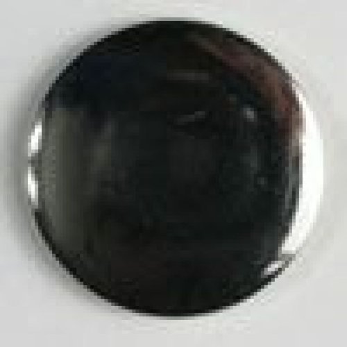 All-metal button, 18 mm, silver, 1 piece