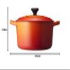 Le Creuset Signature Round Dutch Oven, Enameled Cast Iron, 4.5 qt, Flame view 4