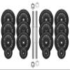70 kg Cast Iron Dumbbell Set – 2 × 40 cm Bars, 4 × 1.25 kg and 12 × 5 kg Plates view 2