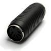 5-Pin DIN MIDI/AT Female-to-Female Coupler Adapter, Black view 1