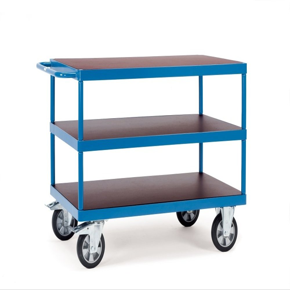 Fetra 12425 Platform Trolley, 3 Shelves, 1,200 kg Capacity