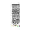 Holographic Creative Sticker, 10 x 23 cm, Design 14, 1 pc, Silver view 1