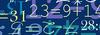 Transparent Paper “Numbers,” DIN A4, Dark Blue view 2