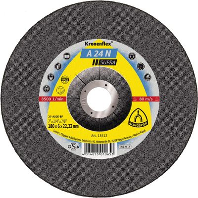 KLINGSPOR KLI-13407-1 Cut-Off Wheel 13407 A 24 N 180 x 4 x 22.23 mm