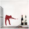 Samunshi Billiards Player Wall Decal, 20 x 13 cm, Pink view 3