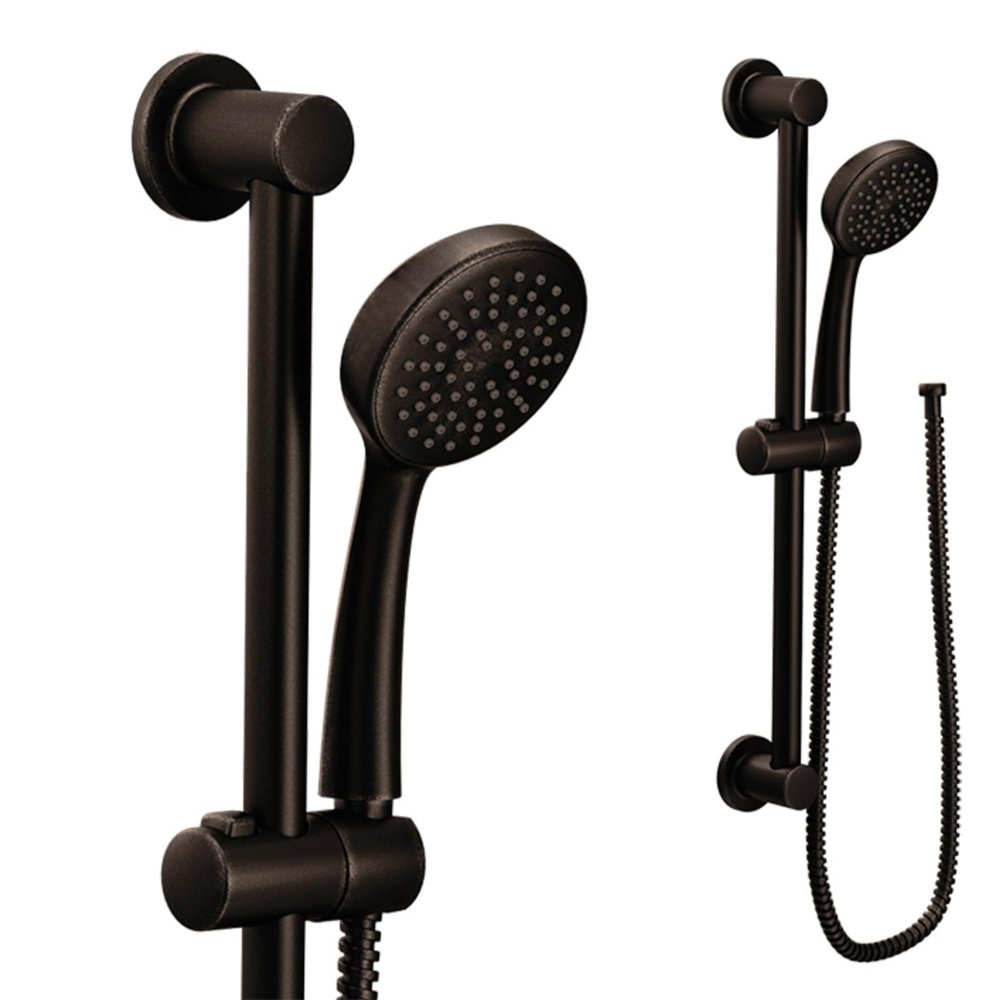 Moen Oil-Rubbed Bronze Eco-Performance Single-Function Hand Shower with 61 cm Slide Bar, 3868EPORB