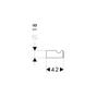 hansgrohe Logis Classic Single Hook, Wall-Mounted, Chrome view 2