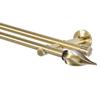 MDEKOR 16 mm Double-Track Curtain Rod, Antique Gold Metal, 280 view 1