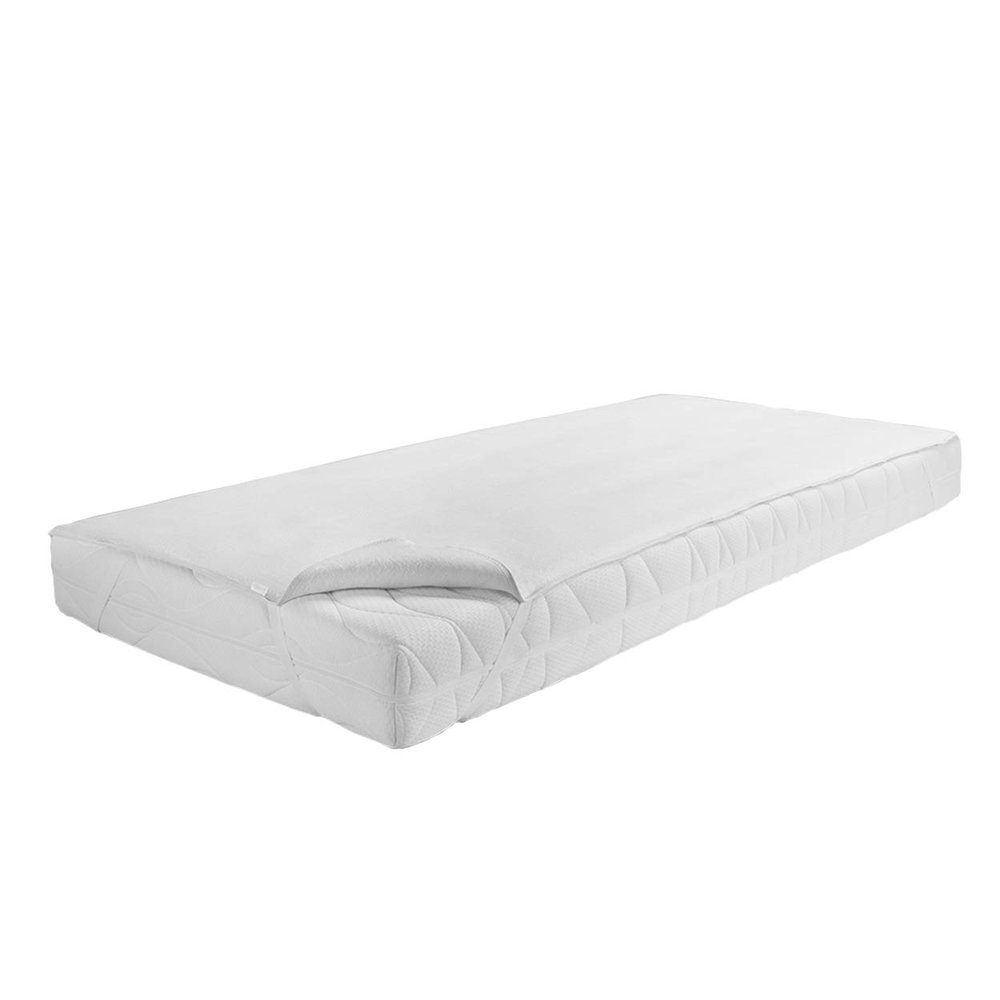 Dormisette Q60 Waterproof Mattress Pad, 90 x 190 cm, Cotton, Pure White