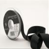 Berisfords 3501 Double-Sided Satin Ribbon, 20 m x 25 mm, Black view 1