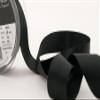Berisfords 3501 Double-Sided Satin Ribbon, 20 m x 25 mm, Black view 2