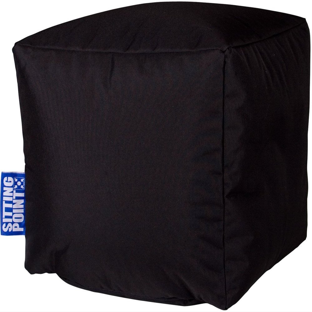 Sitting Point SCUBA Cube Bean Bag, Black, 60 L