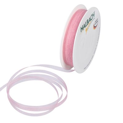 Halbach Organza Ribbon, 5 mm x 50 m, Light Pink