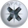 SPAX Universal Screws, 4.5 x 17 mm, 1,000-Pack, Cross-Recess Z2, Raised Countersunk Head, Full Thread, 4CUT, Nickel-Plated view 2